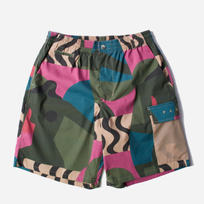 PARRA - DISTORTED CAMO SHORTS - Pink