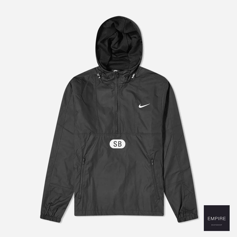 Veste NIKE SB COLLEGIATE POPOVER JACKET BLACK BLACK WHITE