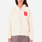 OBEY W - FLORA ZIP HOOD  - Unbleached