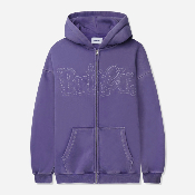 Butter Goods  - Breakdown Zip Thru Hood - Washed Purple