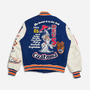 DEUS EX MACHINA - AMANITA VARSITY JACKET - Patriot Blue