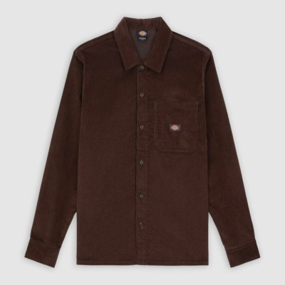 Dickies - Corduroy LS Shirt - Chocolate Brown