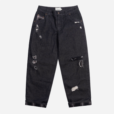 DIME - Secret Baggy Denim Pants - Black washed